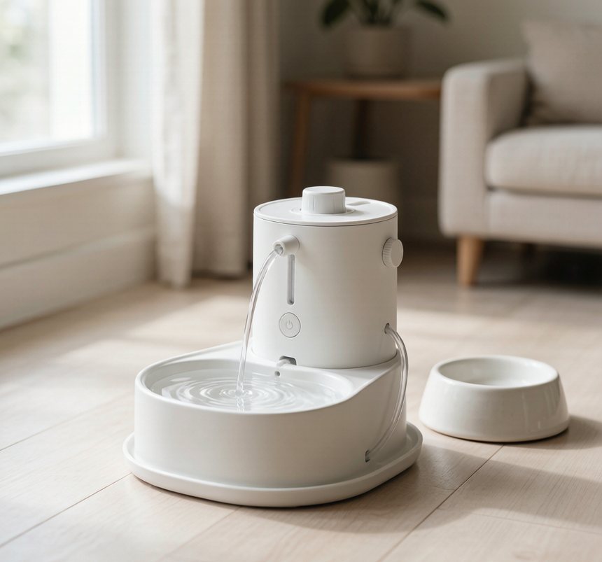 Fontaine à eau pour animaux, pompe sans fil (3 L)