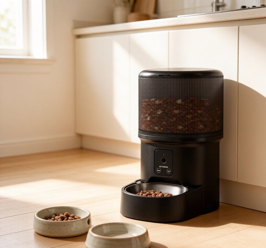 Distributeur automatique connecté pour animaux, 6 repas