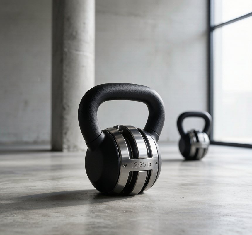 Kettlebell réglable compact (12–35 lb)