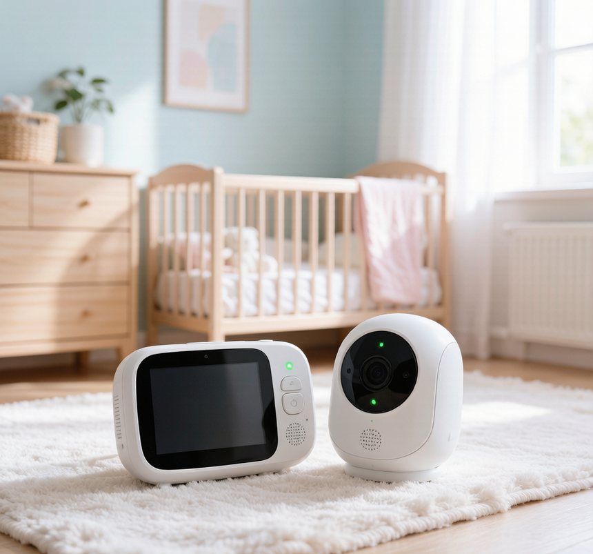 Babyphone vidéo 1080p, vision nocturne et audio bidirectionnel